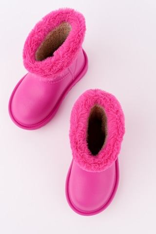 Muggo Frigus Çocuk Kürklü Yağmur Ve Kar Botu Fuşya