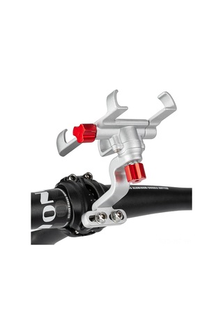 Wezone Bisiklet Gövde Tipi Alüminyum Telefon Tutucu - 360 Dönebilir, Ayarlanabilir Genişlik 55-95mm