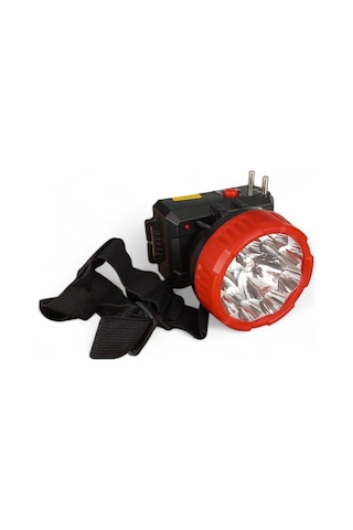 Ultra Güçlü 1w 8led Düşük 10 Yüksek 5 Saate Kadar Çalışma Süreli Kafa Lambası Kırmızı