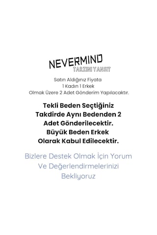 Nevermınd Unisex Çift Kombini 2 Li Oversize Hoodie Kalp & Göz Tasarımlı Sweatshirt - Sevgili Kombini Çok Çok Renkli Çok Renkli