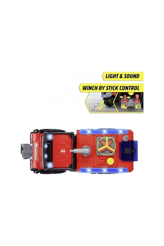 203719033 Dickie Unimog U530 Fire Rescue Freewheel Light Sound İ