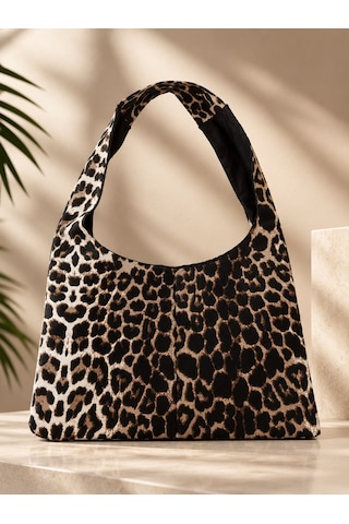 Lady Miossa Leopar Duck Kumaş Çanta