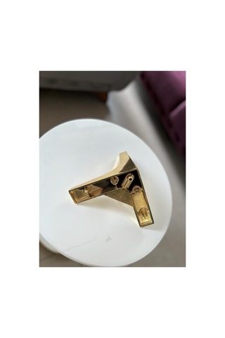 Kanepe Ayağı Moda Pirinç 14 Cm Plastik Gri