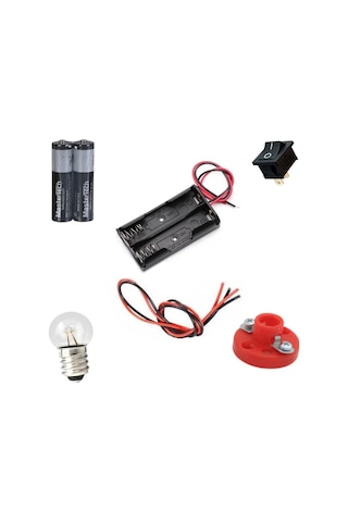 Basit Elektrik Deney Seti Ampul Yakma Deneyi Okul Seti