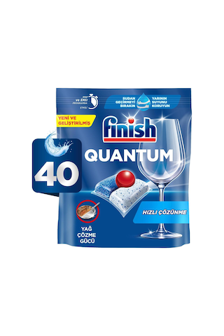 Finish Quantum 40 Kapsül Bulaşık Makinesi Deterjanı Tableti 1 X 40 Kapsül