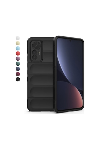 Xiaomi 12 Lite Kılıf Optimum Lens Çerçeveli Silikon Kapak