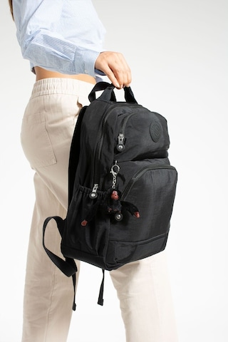 Sanmorris Unisex Suya Dayanıklı Kumaş Laptop Bölmeli 3 Gözlü Siyah Okul Seyahat Sırt Çantası 3005 Siyah