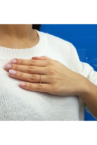 Lova 0,08 Karat Pırlanta Tria Yüzük - 1010262