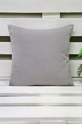 Melodie Keten Kırlent Kılıfı Açık Gri 50X50 Cm