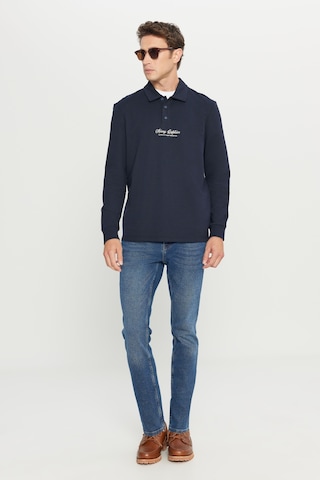 AC&Co / Altınyıldız Classics Erkek Lacı 2 İplik Pamuklu Standart Fit Normal Kesim Polo Yaka Sweatshirt