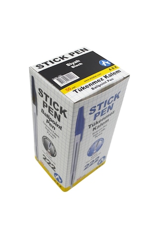 Ark Tükenmez Kalem 1.0 Mm 50'li Kutu Siyah Kod:222
