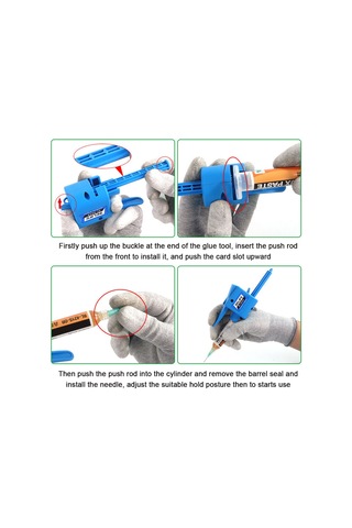 Geeksen Manuel Kaynak Yağı Güçlendirici Alet Pres Tipi Yardımcı Alet Pratik Yağ Püskürtü Silikon Tabancası