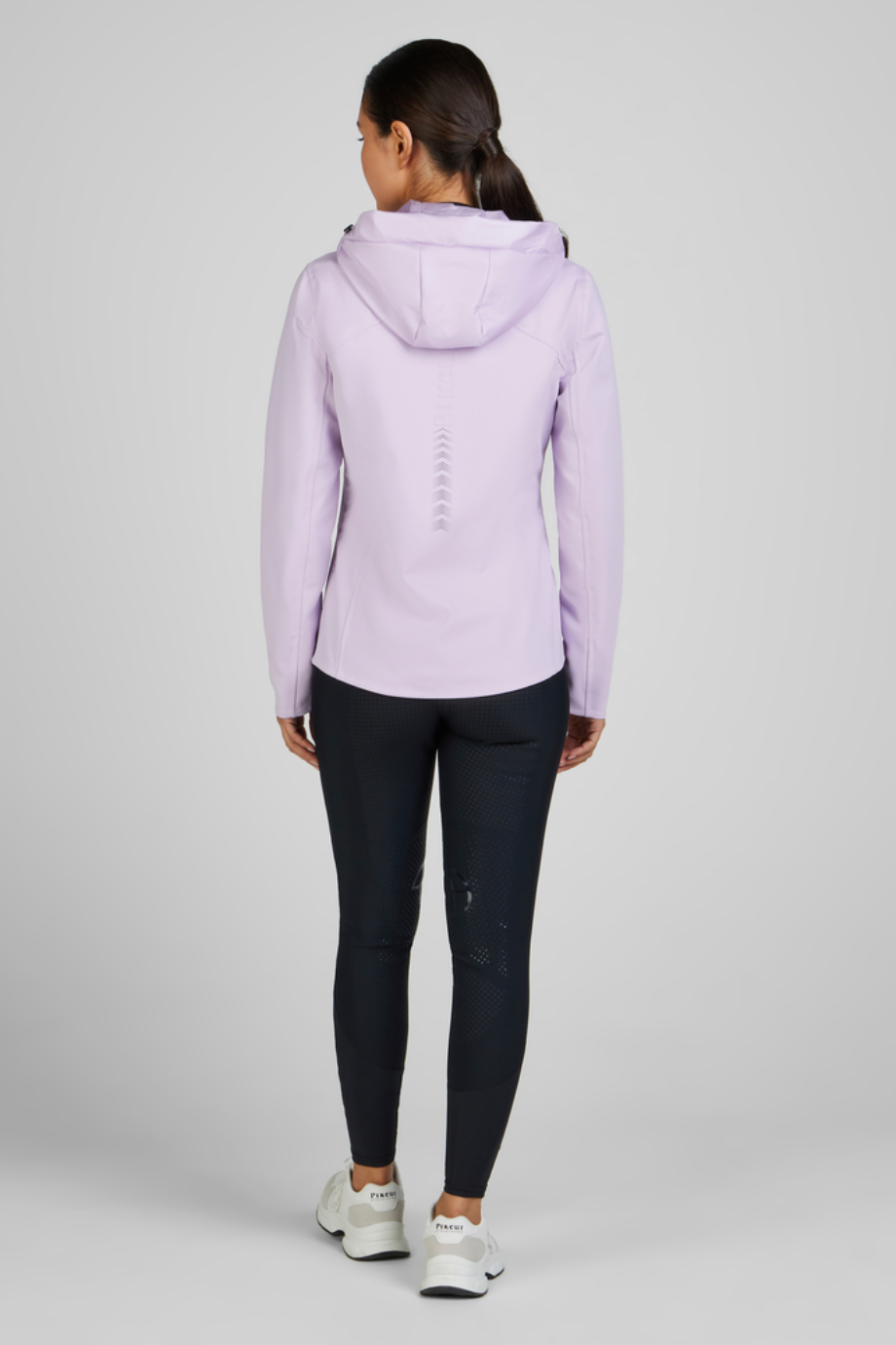Pikeur Windbreaker 7046 Kapüşonlu Rüzgar Geçirmez Kadın Mont Lavanta