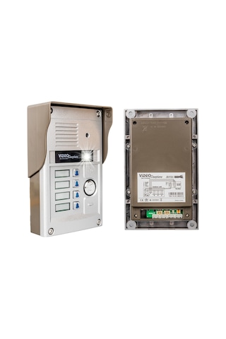 Powermaster Görüntülü Kapı Zili Intercom 4 Dairelik Diafon Kablosuz Gece Görüşlü Şifreli Çipli Kapı Zili Dört Daire