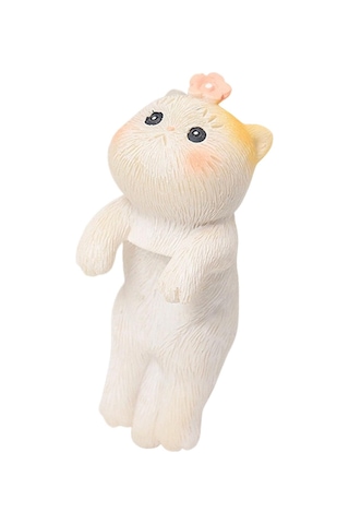 Homyl Bahçe Kedi Heykeli Asılı Vazo Hugger Balık Stil-d