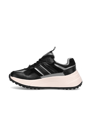 Lufian 122230033 Martina Kadın Hakiki Deri Klasik Sneaker Siyah Siyah