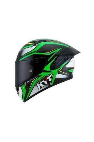 Kyt Nz Race Carbon Stride Yeşil Motosiklet Kaskı Yeşil