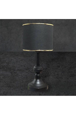Cılındro Abajur Masa Lambası Siyah