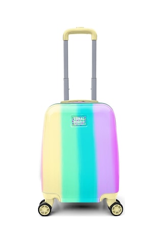 Coral High Renkli Çizgili Mini Kabin Boy Valiz 40cm 16786
