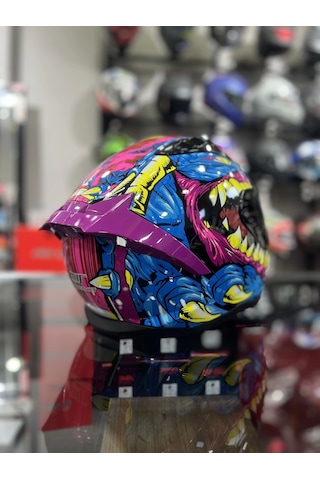 Mts 801 Azure Kapalı Kask Pembe - Sarı