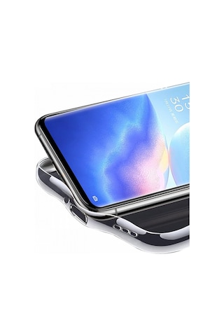 FitCase Oppo Reno 5 Pro 5G Kılıf Kamera Korumalı Silikon Şeffaf Arka Kapak