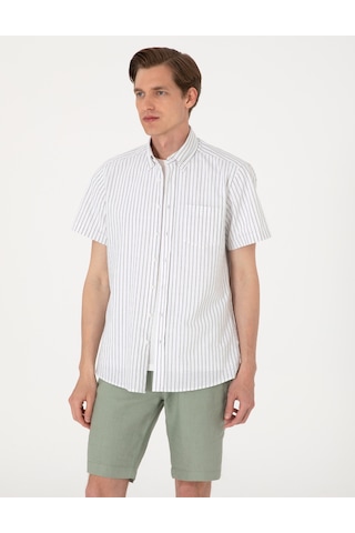 Pierre Cardin Erkek Haki Gömlek Kısa Kollu 50307082-vr027
