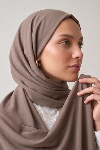 İpekçe Şal Medine 70 190 Açık Kahve