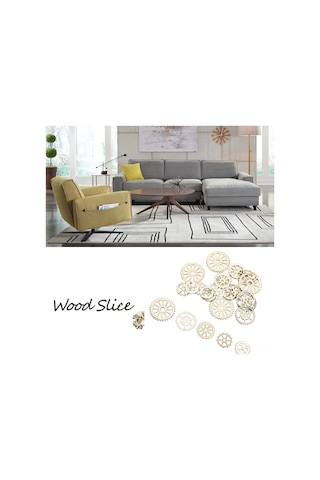 Ruicoo 50 Adet Plywood Çark Desenli Duvar Dekoru - Salon, Bar, Dükkan İçin Steampunk Stili Duvar Aksesuarı Ve Dıy Malzemesi