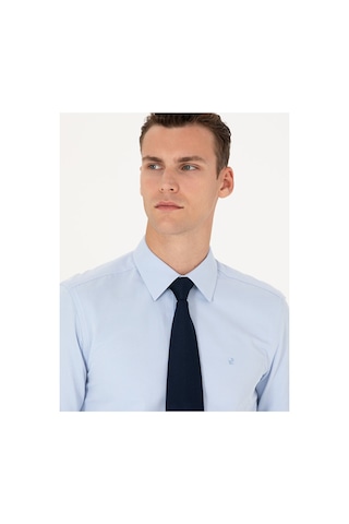 Pierre Cardin Slim Fit Uzun Kollu Basic Gömlek 50277778-vr003 Mavi