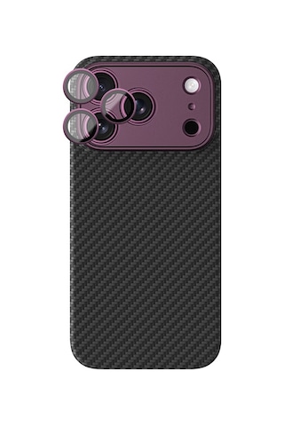 Apple Uyumlu iPhone 18 Pro Kılıf M-safeli 1500d Aramid Fiber Amazingthing Titan Max Slens Serisi Kapak Mor