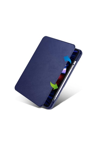 Apple Uyumlu iPad 10.9 2022 10.nesil Kılıf Termik Kalem Bölmeli Dönebilen Standlı Kılıf