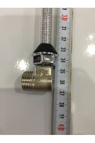 Krom Kaplama Metal Taharet Çubuğu 37Cm N11.576