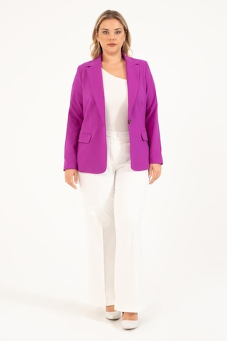 Astarlı Blazer Ceket-fuşya Fuşya