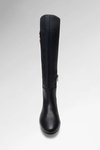 Guess G Boots Suni Deri Siyah Kadın Çizme Flfanaele11