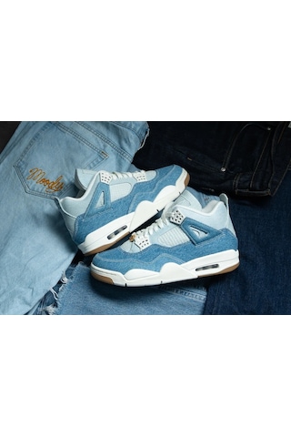 Nike Air Jordan Retro 4 Denim 'worn Blue'-sportxstore Mavi