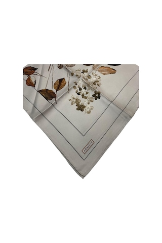 Armine İpek Eşarp Nostalji - 8128-02 Krem Twill Krem