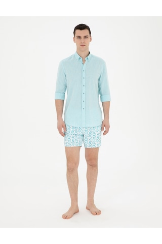 Pierre Cardin Erkek Aqua Deniz Şortu 50289009-vr007 Turkuaz