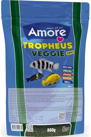 Tropheus Veggie Chips Tanganyika Malawi Bitkisel Algae Balık Yemi