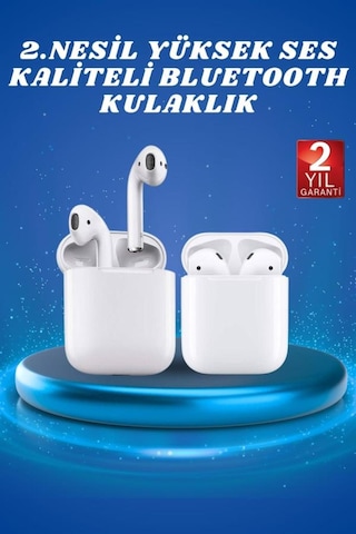 2.nesil Yeni Model Tws Bluetooth Kulaklık Dokunmatik Kontrol Yüksek Ses Kaliteli -