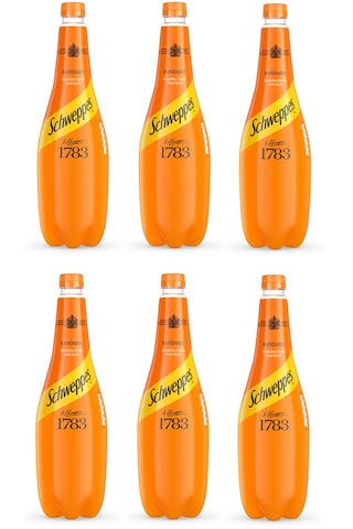 Schweppes Mandalina Aromalı Gazlı İçecek 1 Lt X 6 Adet
