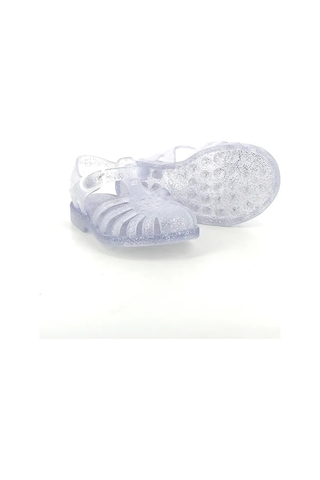 Meduse Sunmif Mat Argent Paillete - Mat Şeffaf Kız Çocuk Sandalet