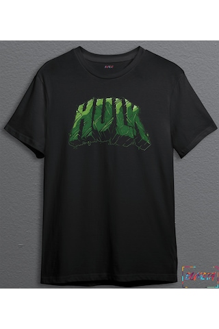 Bumeta The Hulk Yeşil Dev Adam Yazı Unisex Tişört T-shirt 001