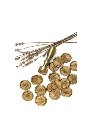 Mühürcüm Kişiye Özel Pirinç Sap Ve Pirinç Kafa Mum Mühür Damgası 2.5 Cm Mhk100ps