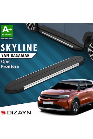S-dizayn Opel Frontera Skyline Krom Yan Basamak 183 Cm 2024 Üzeri A+ Kalite