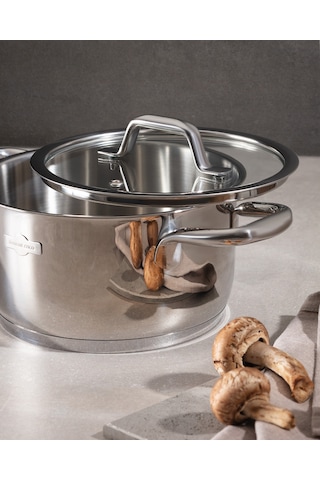 Madame Coco Nova Derin Tencere - Çelik - 18 Cm Çok Renkli