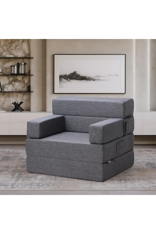 Homedius Melisa Tek Kişilik Katlanır Yatak Katlanır Koltuk Bej