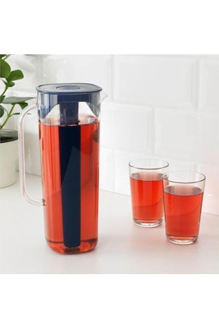 Moppa Sürahi, Lacivert 1.7 Lt Şeffaf Akrilik Plastik 28 Cm