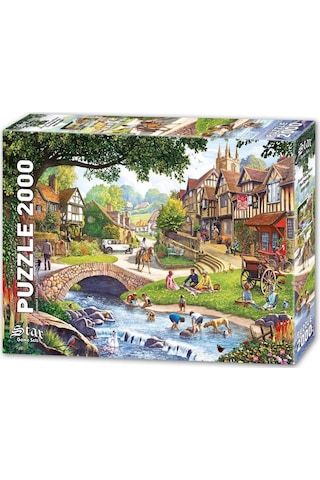 Star Puzzle 2000 Parçalık Dere Köyünde Yaz Puzzle/Yapboz - Steve Crips