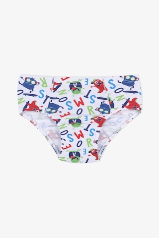 Koza İç Giyim Erkek Çocuk 5'li Pamuklu Slip 3011 3011-1 Canavar Desen
