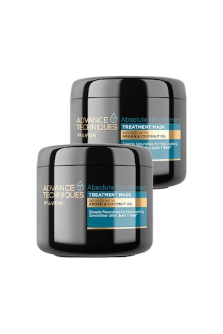 Avon Advance Techniques Argan & Hindistan Cevizi Yağı İçeren Saç Maskesi 2 x 375 ML
